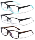 3 Pairs Reading Glasses - Blue Light Blocking Readers For Women/men Anti Ra New. Price: $15.95.