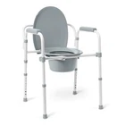 Medline 3-IN-1 Steel Bedside Commode, Elongated Seat, Sturdy Folding Frame, 7.5 New. Price: $76.50.