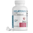 Bronson Melatonin 10MG Fast Dissolve Cherry Flavored Tablets Vegetaria 360 Count New. Price: $20.94.