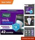 Depend Overnight Absorbency Incontinence Pads For Men, 42 Count, Fast Absorption New. Price: $26.59.