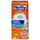 Hefty Ultra Strong Tall Kitchen Trash Bags - 40 Count (pack Of 1), White New. Price: $14.97.