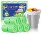 Okkeai 3 Gallon Small Trash Bags 100 Counts Can Liners Green New. Price: $17.57.
