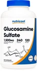 Nutricost Glucosamine Sulfate 1500MG, 240 Count (pack Of 1), Multicolor New. Price: $29.84.