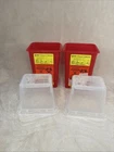 Bd Sharps Collector 1.5 Quart 2 Containers For Needles Biohazard Waste Disposal New. Price: $8.95.