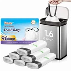 1.6 Gallon 96 Counts Small Drawstring Trash Bags By Teivio, FIT1.2,1.3,1.5 Ga... New. Price: $9.96.