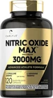 Carlyle Nitric Oxide Capsules 3000MG Pre Workout Supplement 120 Count New. Price: $16.00.