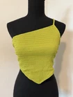 Avocado Green One Strap Crop Top Size Small / Forever 21 - Item # 002 New. Price: $5.00.