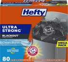 Hefty Ultra Strong 13 Gallon Trash Bags, Black Tall Kitchen New. Price: $24.95.