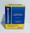 Preparation Hemorrhoid Suppositories For Itching 12 Ct Exp 08/2027 New. Price: $13.88.