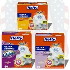 Hefty Ultra Strong 13 Gallon Tall Kitchen Trash Bags Odor Control 80 Count New. Price: $19.99.