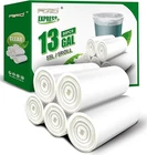 13 Gallon Trash Bags Clear Plastic Garbage Unscented Tall Medium Can Liner New. Price: $24.99.