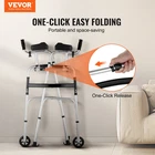 2 1 Folding Walker & Removable Armrests, 450 Pounds New. Price: $88.35.