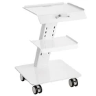 Lab Trolley, 3-LAYER Rolling Cart, Metal Mobile With Swivel Wheels, New. Price: $165.49.