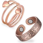 Feraco 2PCS Copper Rings For WOMEN,99.99% Pure Magnetic Thumb With New. Price: $14.58.