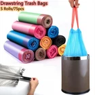 75PCS Random Colors Small Garbage Disposable Home Drawstring Trash Bags New. Price: $11.69.