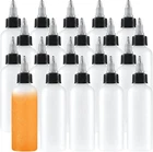 Uyuxxu 20 Pack 4OZ Boston Squeeze Bottles, Clear Plastic Dispensing New. Price: $13.05.