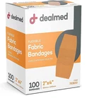 Dealmed Fabric Flexible Adhesive Bandages With 100 Count (pack Of 1) New. Price: $12.50.