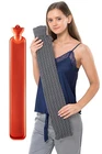 Peterpan Long Hot Water Bottle With Gray Cable Knit Cover, Natural Rubber, Pa... New. Price: $68.58.