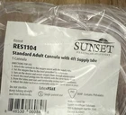 Lot Of - Sunset RES1104 Standard Adult Cannula With Clear Ft Supply Tube New. Price: $19.99.