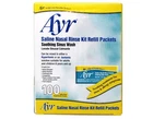 Ayr Saline Nasal Rinse Kit Refill Packets, 100 Count New. Price: $15.94.