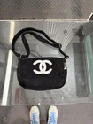Chanel Precision Black Shoulder Bag White Cc Logo, Adjustable Strap, Zip Pocket Pre-owned. Price: $675.00.
