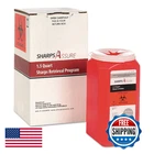 Sharps Assure Biohazard Container 1.5 Qt Red With Prepaid Disposal New. Price: $73.29.