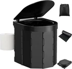 Portable Camping Toilet, Folding For With Lid And Retractable Tp Holder, New. Price: $36.02.