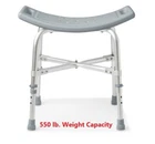 Bariatric Shower Chair With Reinforced Frame, 550 Lb. Capacity By Medline New. Price: $41.97.