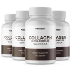 Collagen Ultra Complex Types Iii, V & - 4 Bottles 360 Capsules New. Price: $69.99.