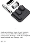 One Drop For Diabetes Health Smart Glucose Meter Bluetooth Award Winning App Open. Price: $25.00.