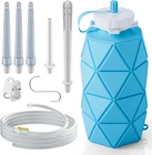 Collapsible Silicone Enema Bag Bottle With 5.2FT Hose, Tips, Controllabl New. Price: $30.90.