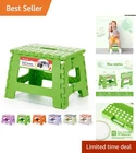 Secure Non-slip 9-INCH Folding Step Stool Ideal For Kitchen & Living Room Use New. Price: $32.99.