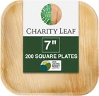 Disposable Palm Leaf Square Plates Bboo Like Serving New. Price: $100.71.