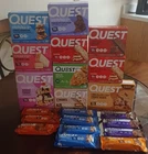 Lot Of 63 Quest Protein Bars, 13 Flavors, Free Shipping New. Price: $119.99.