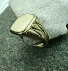 Original 1920 - 1930S German Man's Ring Double Rolled Gold New Stock. Price: $49.00.