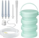 Silicone Collapsible Enema Bucket Kit, 1.2 Quart Buckt, 5.3FT Green New. Price: $30.05.