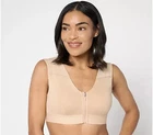 Tommie Copper Sports Bra Women's Lg Beige Zip Shoulder Support New. Price: $14.99.