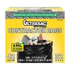 Ultrasac Extra Heavy Duty Contractor Bags - 42 Gallons Mil 32 Pack W/ties New. Price: $35.62.