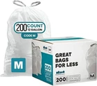 Plasticplace Custom Fit Trash Bags Compatible 200 Count (pack Of 1), White New. Price: $69.68.