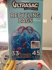 Ultrasac 33 Gal Blue Recycling Bags 0.9 Mil 45 Pack Kitchen And Commercial Use New. Price: $20.95.
