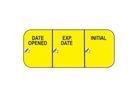 *1,000-LABELS* Hcl Date Opened/expired/initials 1.5" 0.625" Yellow 17638 New. Price: $18.99.