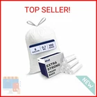 Plasticplace 8 Gallon Trash Bags: Premium White Drawstring Garbage Bag, 0.7 Mil New. Price: $23.50.