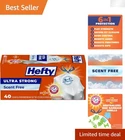Hefty 13 Gallon Ultra Strong Trash Bags - Continuous Odor Control, 40 Pack New. Price: $17.84.