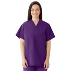 Medline Comfortease Unisex Reversible V-neck Scrub Top, Rich Purple, X-large New. Price: $6.99.