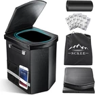 Sckee Xl Upgraded Portable Toilet For Adults, Camping, Rv, Travel, Lid & Bag New. Price: $60.77.
