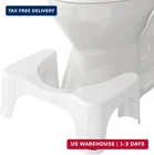 Squatty Potty Simple Curve Bathroom Toilet Stool 7" White New. Price: $40.23.