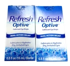 2- Refresh Optive Lubricant Eye Drops Dual-action Relief 0.5 Oz 15 Ml Exp 8/26 New. Price: $16.99.