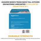 Amazon Basics Trash Bags 13 Gallon Tall Kitchen Drawstring Unscented 120 New. Price: $29.29.