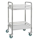 Vevor Stainless Steel Cart 2-TIER Rolling Lab Utility With Lockable Wheels New. Price: $56.90.
