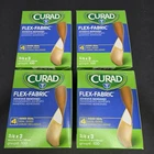 (4) Medline Curad Fabric Adhesive Bandages Natural 3/4 (1.9X7.62CM) 100 Ct New. Price: $12.99.